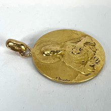 Load image into Gallery viewer, Dropsy Sacred Heart Virgin Mary Madonna Carmeli 18K Yellow Gold Medal Pendant
