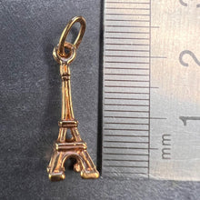 Load image into Gallery viewer, Vintage Eiffel Tower Paris Yellow Gold Plated Charm Pendant
