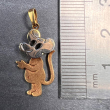 Load image into Gallery viewer, Vintage Mouse Yellow Gold Plated Charm Pendant

