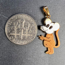 Load image into Gallery viewer, Vintage Mouse Yellow Gold Plated Charm Pendant

