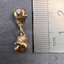 Load image into Gallery viewer, Vintage Boxing Gloves Yellow Gold Plated Charm Pendant
