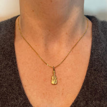 Load image into Gallery viewer, Vintage 9K Yellow Gold Violin Charm Pendant
