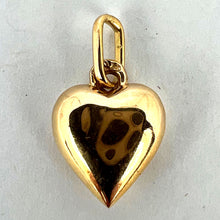 Load image into Gallery viewer, French 18K Gold Puffy Love Heart Charm Pendant
