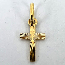 Load image into Gallery viewer, Italian 18K Yellow Gold Cross Pendant
