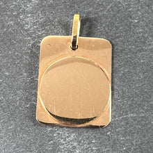 Load image into Gallery viewer, French Libra Starsign Zodiac 18K Yellow Gold Charm Medal Pendant
