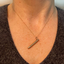 Load image into Gallery viewer, Antique Victorian Propelling Pencil 9K Rose Gold Turquoise Charm Pendant
