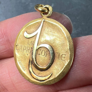 Becker French Zodiac Capricorn Starsign 18K Yellow Gold Charm Pendant