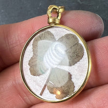 Load image into Gallery viewer, Vintage French Lucky Four Leaf Clover Shamrock 18K Yellow Gold Good Luck Charm Pendant
