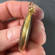 Load image into Gallery viewer, Antique French 18K Yellow Gold Faceted Glass Photo Pendant Locket
