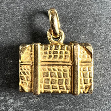 Load image into Gallery viewer, French 18K Yellow Gold Travel Case Suitcase Charm Pendant
