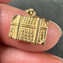 Load image into Gallery viewer, French 18K Yellow Gold Travel Case Suitcase Charm Pendant

