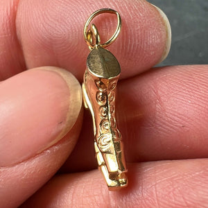French Boot Shoe 18K Yellow Gold Charm Pendant