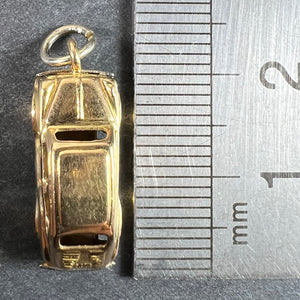18K Yellow Gold Mechanical Saloon Car Charm Pendant