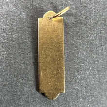 Load image into Gallery viewer, French Art Deco Love Thermometer 18K Yellow Gold Enamel Charm Pendant
