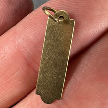 Load image into Gallery viewer, French Art Deco Love Thermometer 18K Yellow Gold Enamel Charm Pendant
