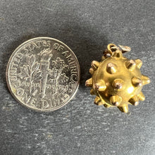 Load image into Gallery viewer, Vintage Deco Sputnik Locket 18K Yellow Gold Charm Pendant
