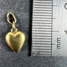 Load image into Gallery viewer, Vintage Small 18K Yellow Gold Puffy Heart Charm Pendant
