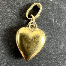 Load image into Gallery viewer, Vintage Small 18K Yellow Gold Puffy Heart Charm Pendant
