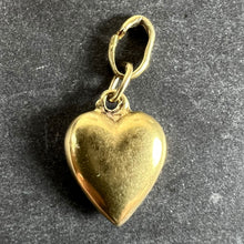 Load image into Gallery viewer, Vintage Small 18K Yellow Gold Puffy Heart Charm Pendant
