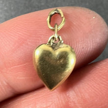 Load image into Gallery viewer, Vintage Small 18K Yellow Gold Puffy Heart Charm Pendant
