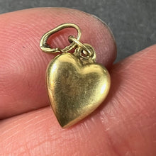 Load image into Gallery viewer, Vintage Small 18K Yellow Gold Puffy Heart Charm Pendant
