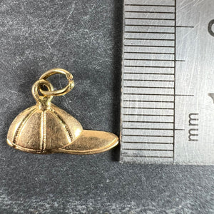 Vintage 18ct Gold Horse Jockey Racing Cap Charm Pendant