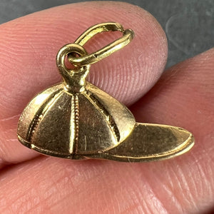 Vintage 18ct Gold Horse Jockey Racing Cap Charm Pendant