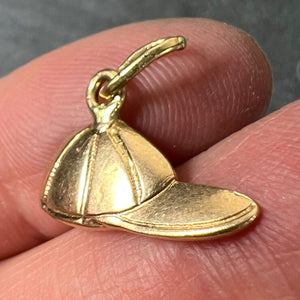 Vintage 18ct Gold Horse Jockey Racing Cap Charm Pendant