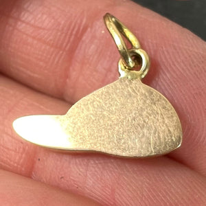 Vintage 18ct Gold Horse Jockey Racing Cap Charm Pendant
