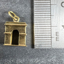 Load image into Gallery viewer, Vintage French Arc de Triomphe 18K Yellow Gold Charm Pendant
