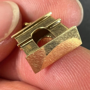 Vintage French Arc de Triomphe 18K Yellow Gold Charm Pendant