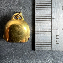Load image into Gallery viewer, Vintage 18K Yellow Gold Cow Bell Charm Pendant
