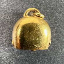 Load image into Gallery viewer, Vintage 18K Yellow Gold Cow Bell Charm Pendant
