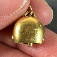 Load image into Gallery viewer, Vintage 18K Yellow Gold Cow Bell Charm Pendant
