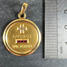 Load image into Gallery viewer, Augis French More Than Yesterday Ruby Diamond 18K Yellow Gold Love Charm Pendant
