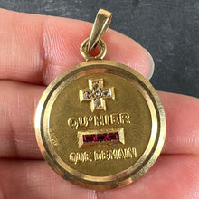 Load image into Gallery viewer, Augis French More Than Yesterday Ruby Diamond 18K Yellow Gold Love Charm Pendant
