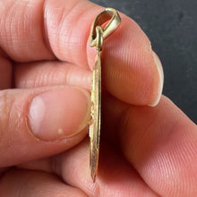 Load image into Gallery viewer, Augis French More Than Yesterday Ruby Diamond 18K Yellow Gold Love Charm Pendant
