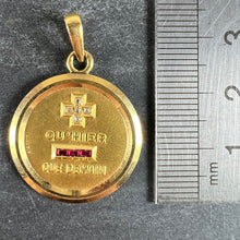 Load image into Gallery viewer, Augis French Plus Hier Ruby Diamond 18K Yellow Gold Love Charm Pendant
