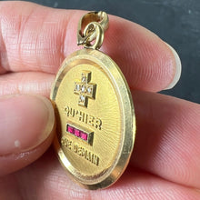Load image into Gallery viewer, Augis French Plus Hier Ruby Diamond 18K Yellow Gold Love Charm Pendant
