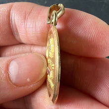 Load image into Gallery viewer, Augis French Plus Hier Ruby Diamond 18K Yellow Gold Love Charm Pendant
