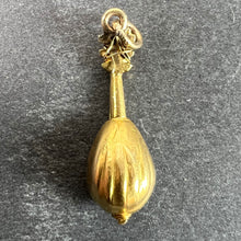 Load image into Gallery viewer, Vintage Banjo Sitar 18K Yellow Gold Charm Pendant
