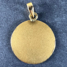 Load image into Gallery viewer, Augis French More Than Yesterday Diamond 18K Yellow Gold Love Charm Medal Pendant
