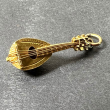 Load image into Gallery viewer, Vintage Banjo Sitar 18K Yellow Gold Charm Pendant
