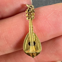 Load image into Gallery viewer, Vintage Banjo Sitar 18K Yellow Gold Charm Pendant
