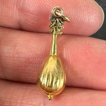 Load image into Gallery viewer, Vintage Banjo Sitar 18K Yellow Gold Charm Pendant
