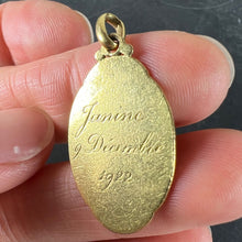 Load image into Gallery viewer, French Sellier Virgin Mary 18K Yellow Gold Medal Charm Pendant
