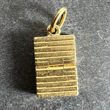 Load image into Gallery viewer, Vintage Deco Folding Fob Seal Initials AM 18K Yellow Gold Charm Pendant
