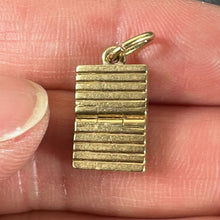 Load image into Gallery viewer, Vintage Deco Folding Fob Seal Initials AM 18K Yellow Gold Charm Pendant
