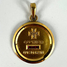 Load image into Gallery viewer, Augis French Plus Hier Ruby Diamond 18K Yellow Gold Love Charm Pendant
