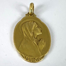 Load image into Gallery viewer, French Sellier Virgin Mary 18K Yellow Gold Medal Charm Pendant
